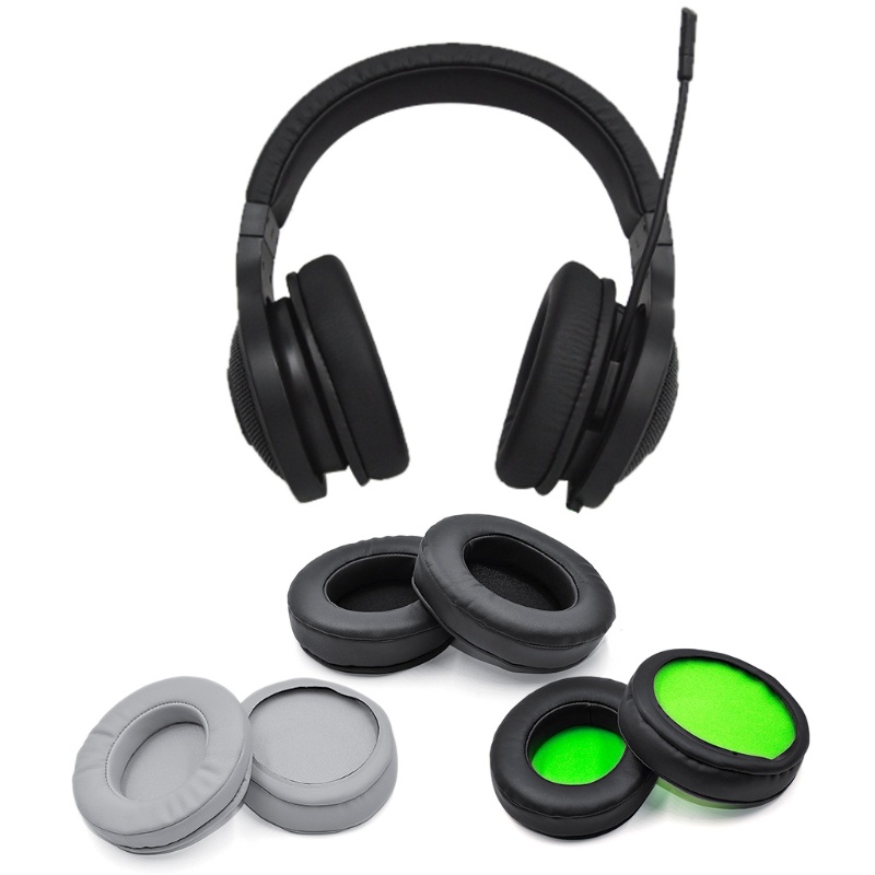 Cre EarPads Pengganti Bahan Kulit + Memory Foam Untuk Headphone Gaming Razer kraken kitty edition