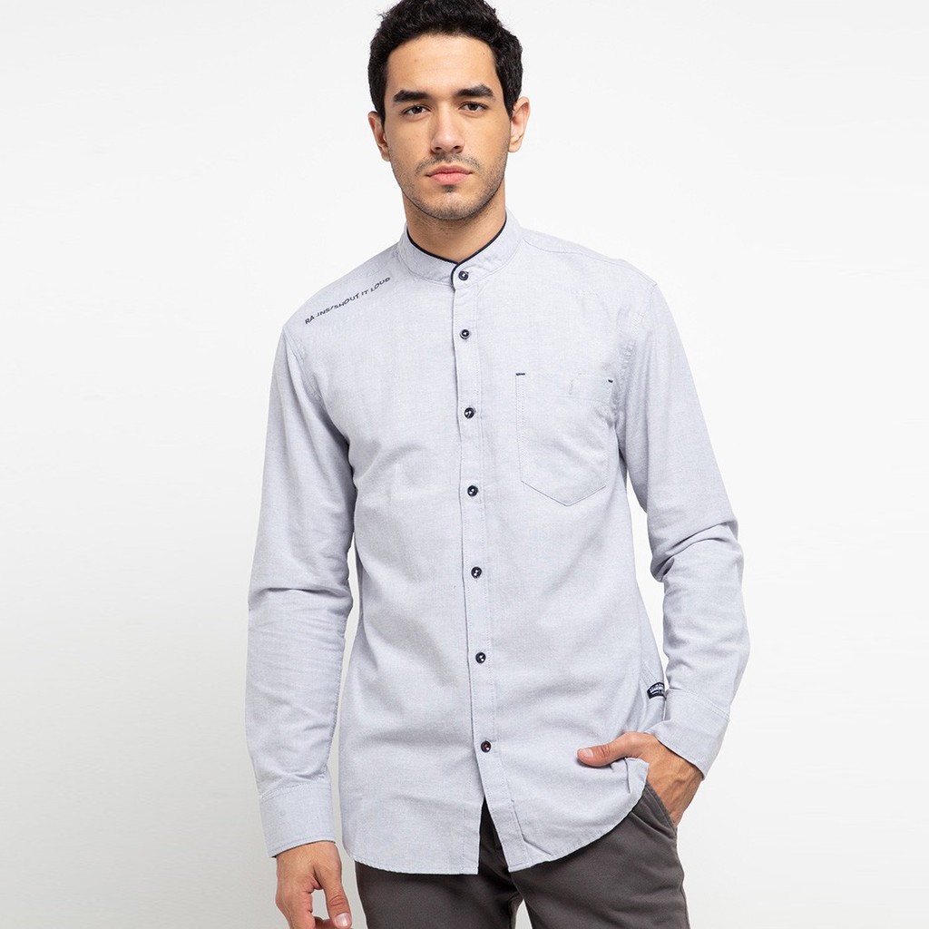 KEMEJA PRIA Soda Light Light Grey RA JEANS