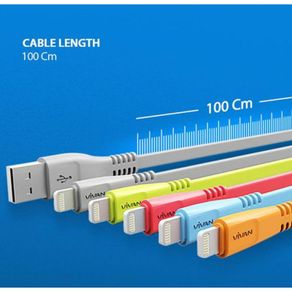 GARANSI 1 TAHUN KEBAL DATA VIVAN CTL100 FOR IPHONE FAST CHARGING 2,4A MINI TUBE