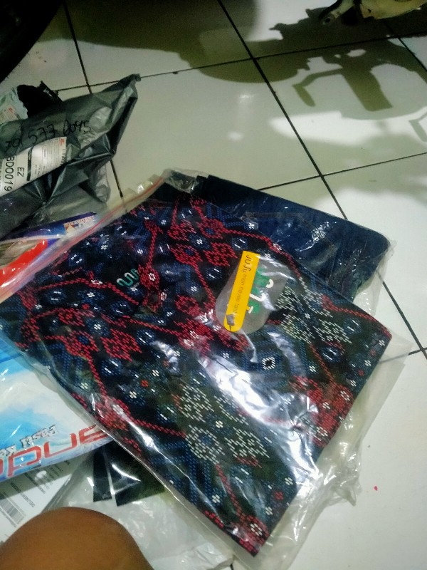 Kemeja Batik Pria Lengan Pendek Exclusive Kemeja Batik Cowok Kerja Kantoran Batik Salju 3l 1079