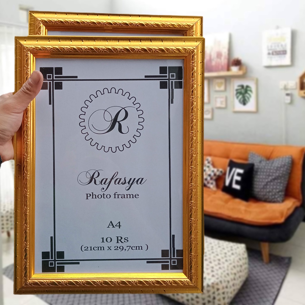 FRAME FOTO / FIGURA / PIGURA / BINGKAI UK 10Rs A4 20X30 dengan kaca mika