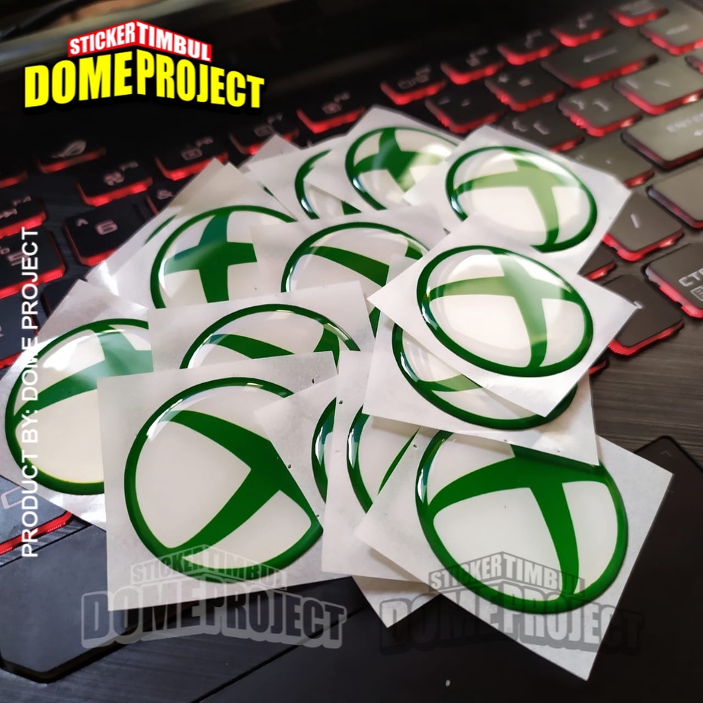 STIKER MOTOR TIMBUL EMBLEM XBOX LOGO AKSESORIES STIKER MOTOR STIKER BODY MOTOR