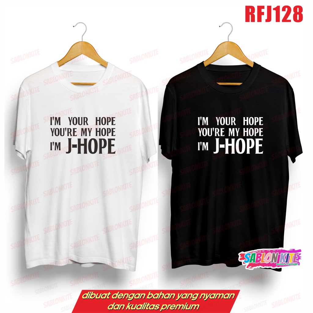 MURAH!!! KAOS KPOP JHOPE I'M YOUR HOPE RFJ128 UNISEX