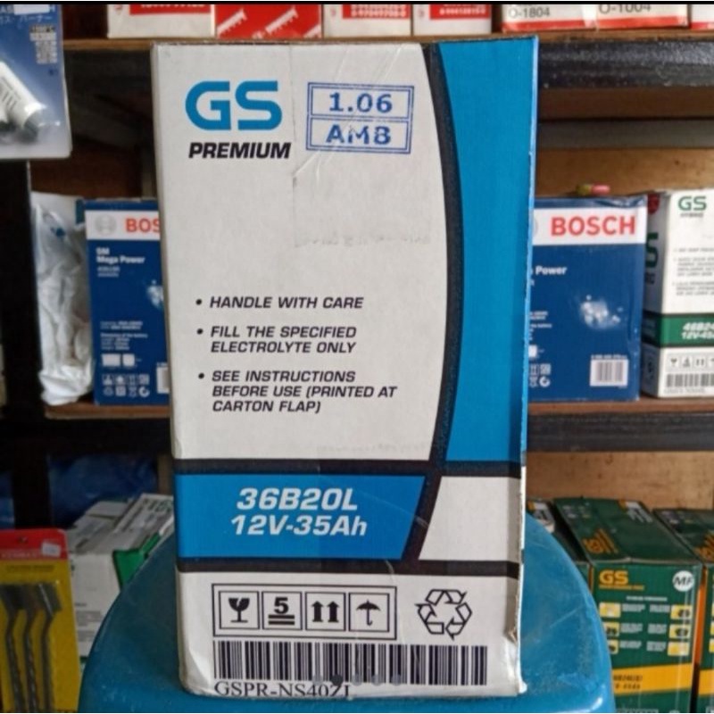 AKI BATERAI BASAH MOBIL GENSET GS ASTRA PREMIUM NS40ZL/36B20L JAZZ SIGRA AGYA CALYA GRS 3 BLN