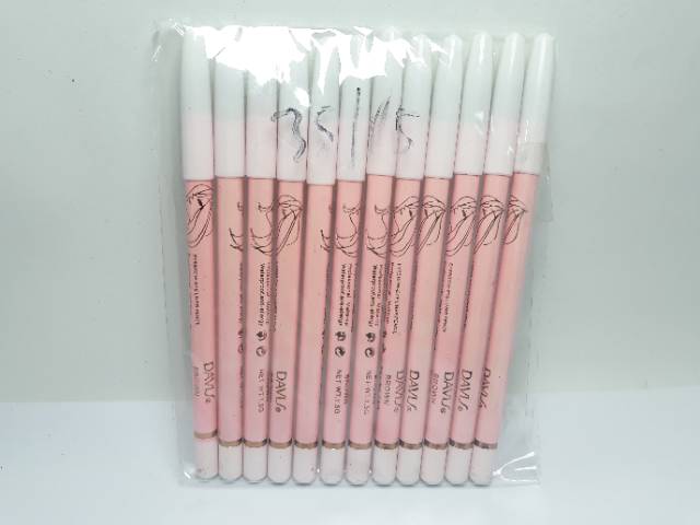 EYELINER PENSIL DAVIS PINK WARNA COKLAT LUSINAN