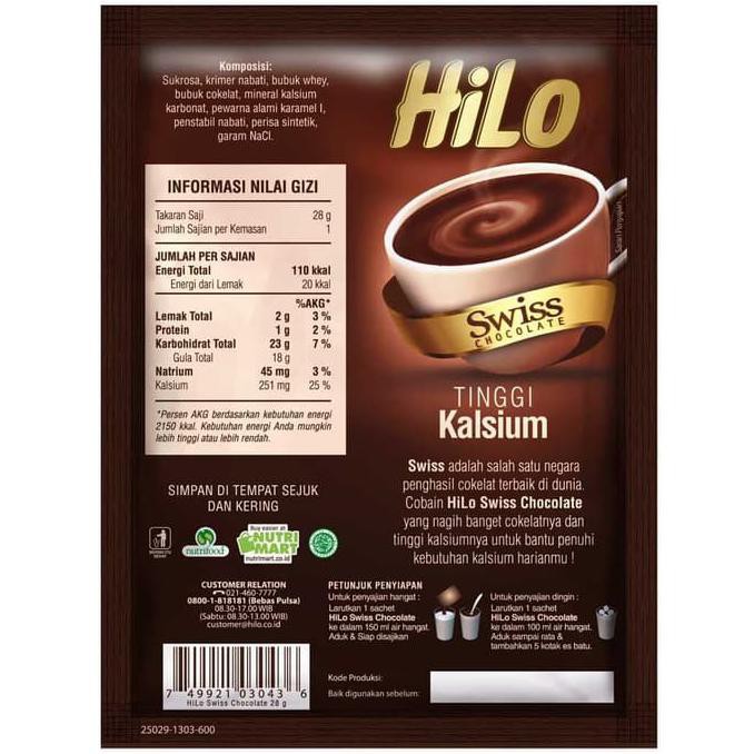 

Uq7S400 Hilo Swiss Chocolate (10 Sch) - Minuman Coklat Tinggi Kalsium Uu50Ss