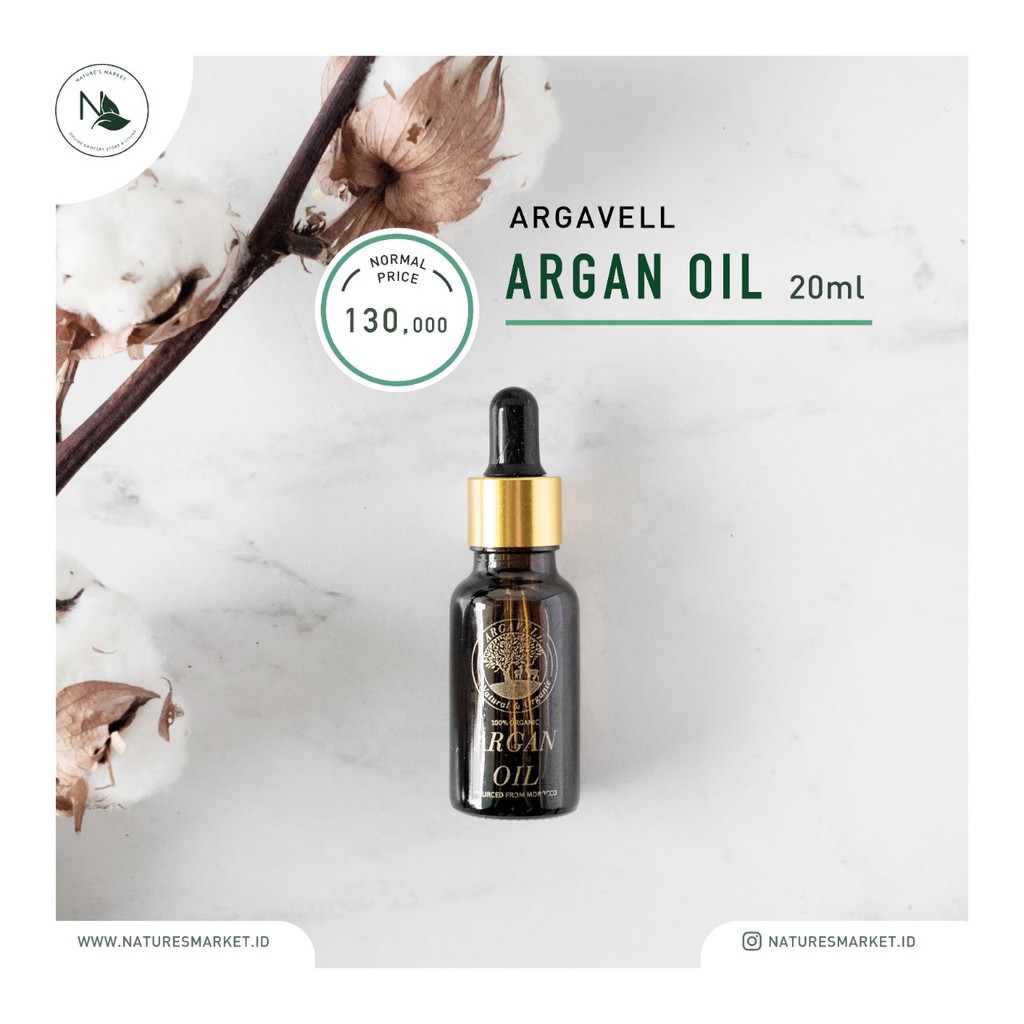 Argavell Virgin Argan Oil 20ml | Shopee Indonesia