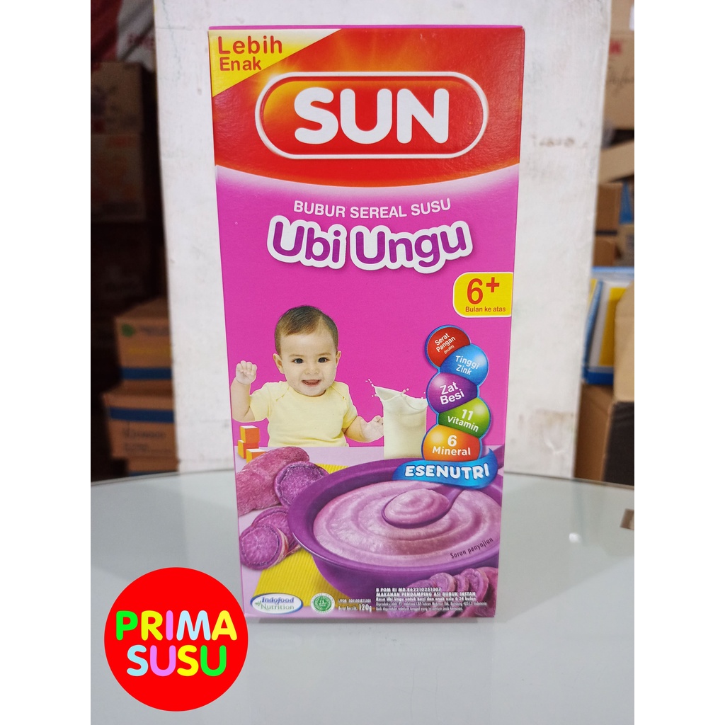 Sun Bubur Sereal Susu Ubi Ungu 6+ 120 GR