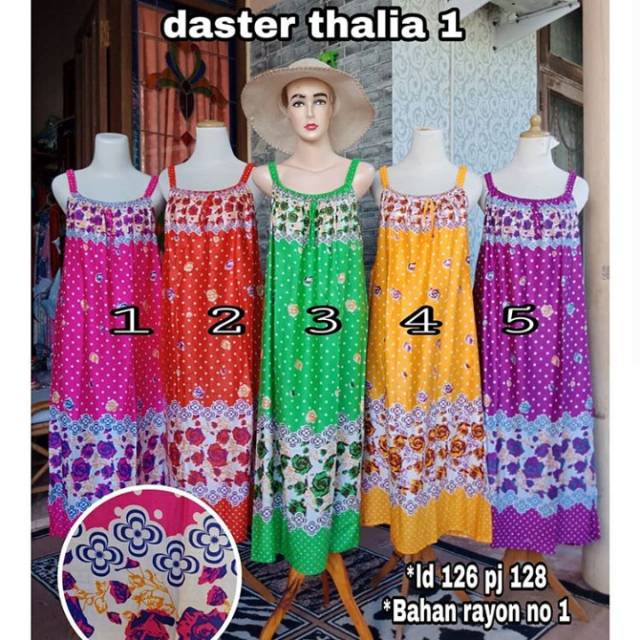 Daster dress yukensi kerah karet jumbo size baju tidur ibu hamil menyusui harian adem kado hadiah