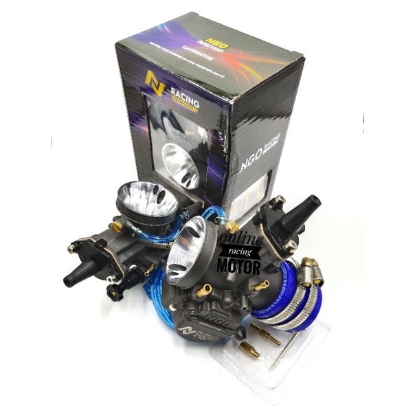 karburator pwk 28 30 32 34 NGO racing sepaket gaspontan tombol black silver PJ mj jarum motor intake