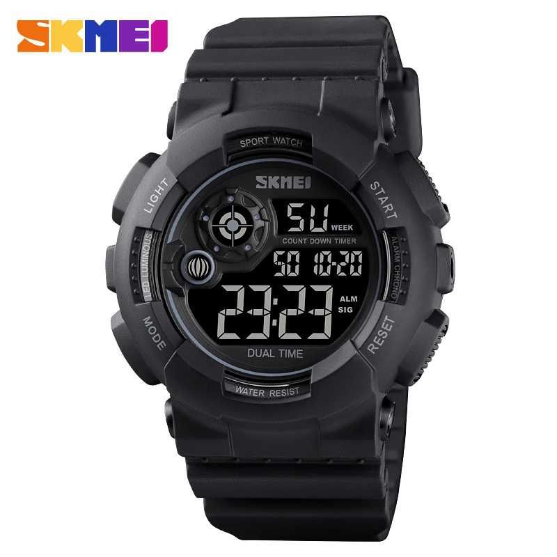 Jam Tangan Pria SKMEI Digital 1583 Men rubber Jam Tangan wateresistance