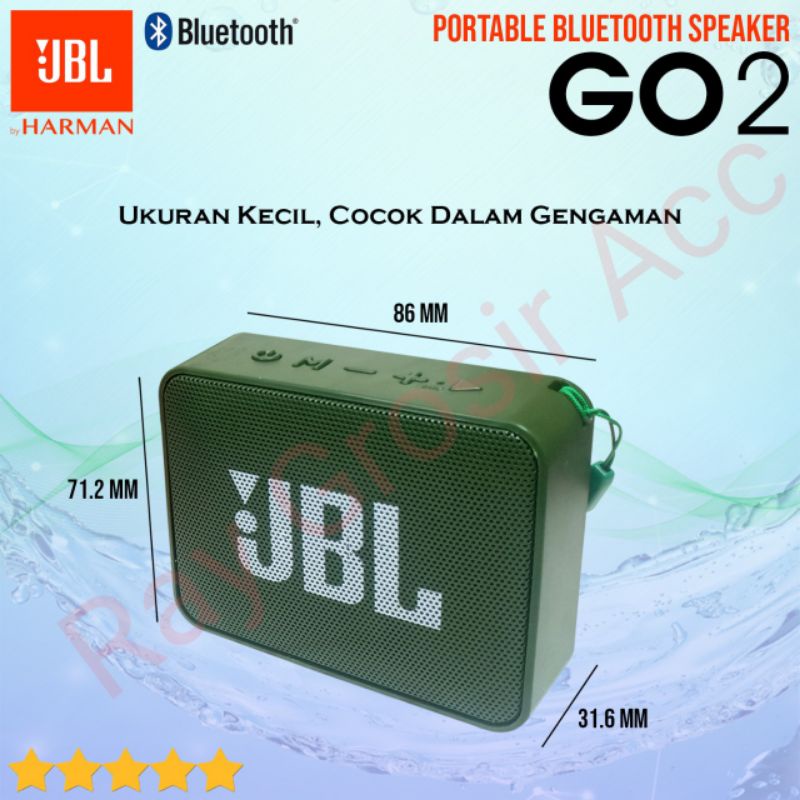 Speaker Bluetooth JBL Wireless GO 2 Super Bass Speker mini GO2