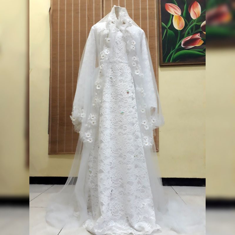 sewa gaun syari/ sewa gaun murah