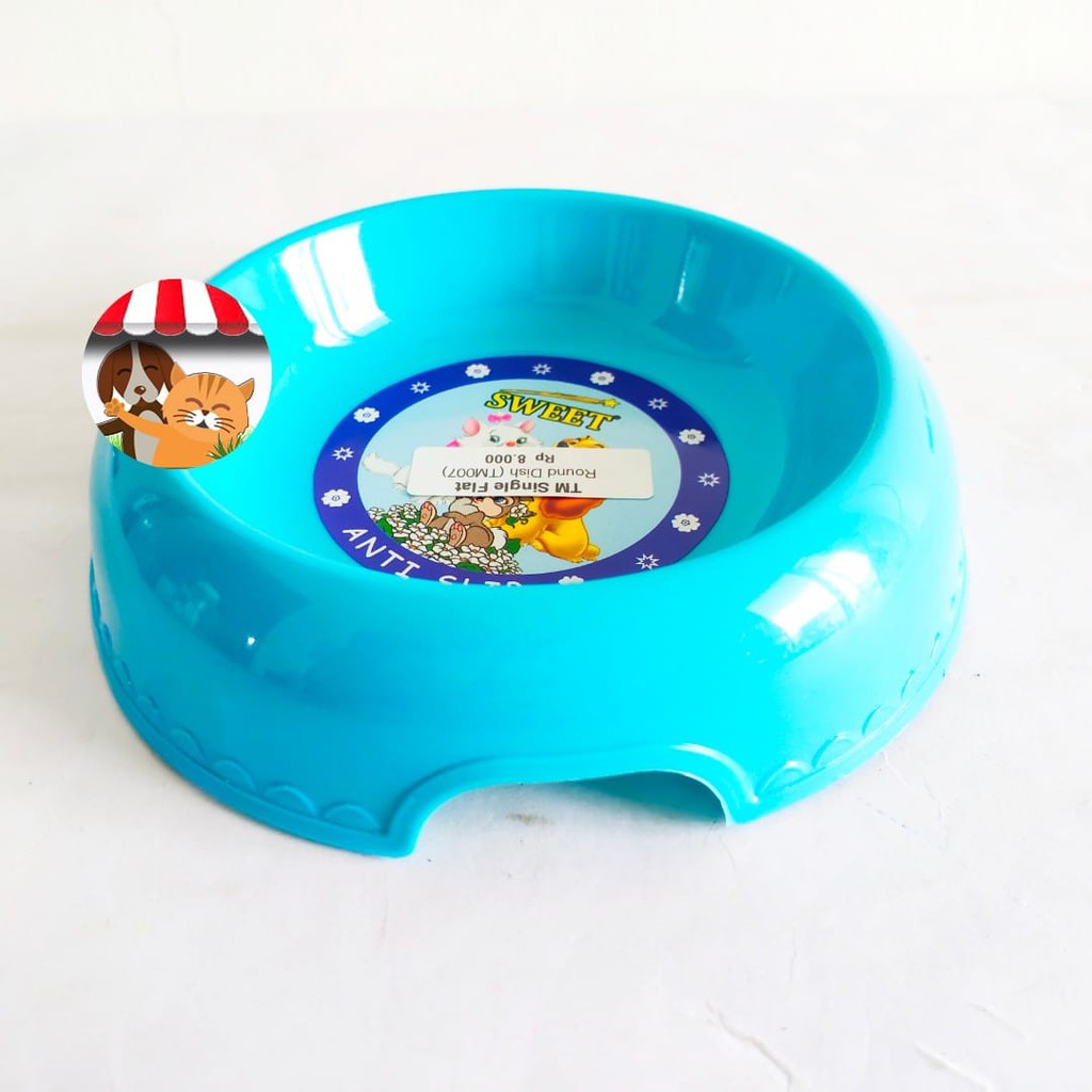 Tempat Makan &amp; Minum Hewan Peliharaan Cat Dish Round