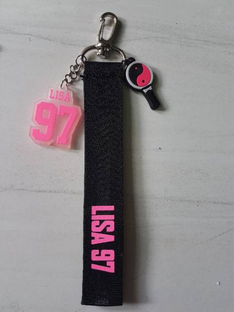 BLACKPINK gantungan keyring strap name lanyard kpop lisa jisoo rose jennie