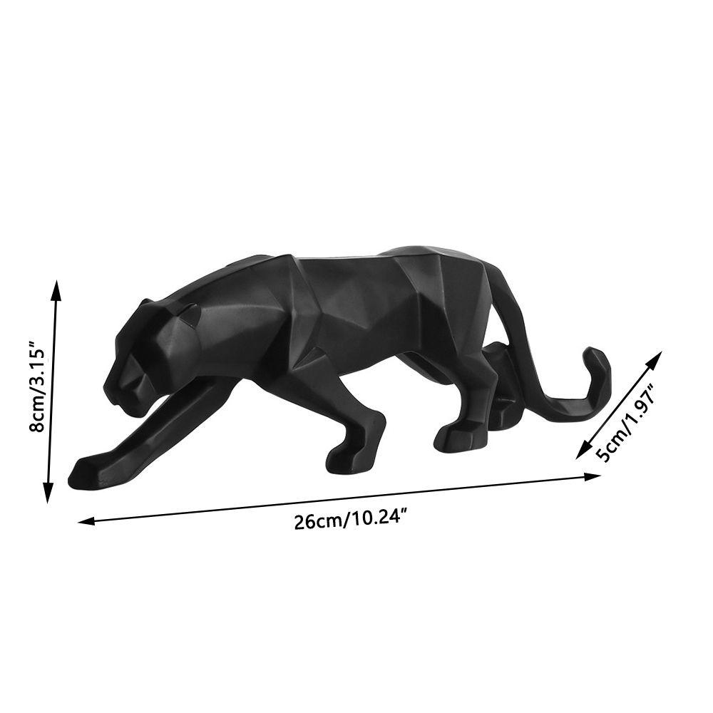 Populer Patung Geometris Abstrak Kerajinan Patung Desktop Kantor Dekorasi Rumah Patung Leopard