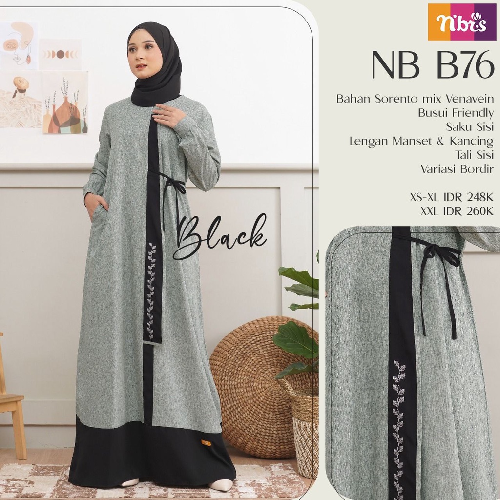 GAMIS DEWASA NB B76 || NIBRAS || TERLARIS