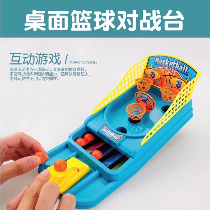 Mainan Anak Shoot Ball Finger Basket Ball Game Bola Basket Pakai Jari