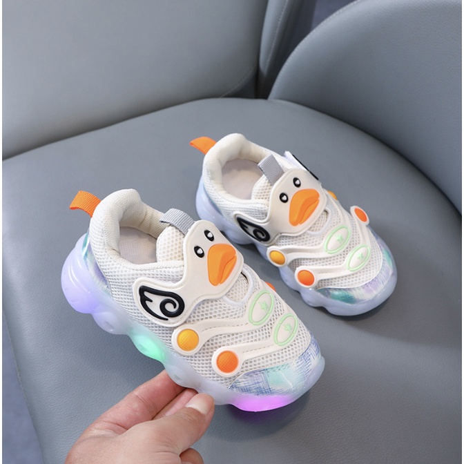 babyfit DUCKO sepatu sneakers anak cewek cowok sepatu lampu LED import gs-0515r