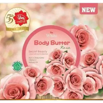 ❤ BELIA ❤ Viva White Body Butter Mulberry / Rose / Olive 200g Halal