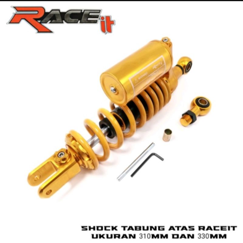 Shockbreaker RACEIT Sport 310mm - 330mm VARIO OLD/NEW MIO/BEAT/SCOOPY dan motor lainnya