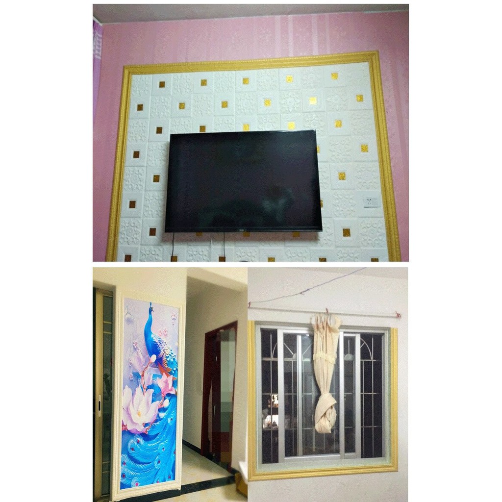 SN-C121 Wall Border List Wallpaper Wallborder Foam 3D Elegan Walpaper List Foam Stiker Dinding-3