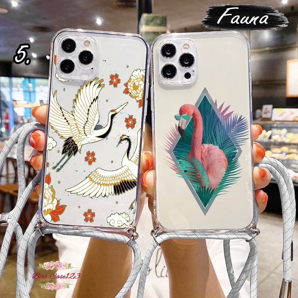 Softcase Slingcase Lanyard Bening FAUNA Samsung J2 J4 J4+ J6 J6+ J7 A7 2018 Core Pro Prime BC4209