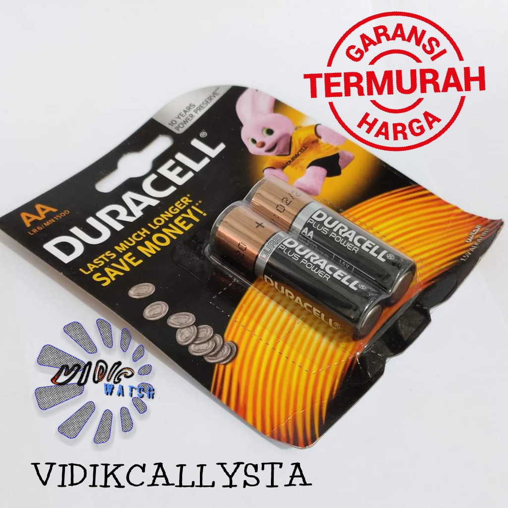 ORIGINAL BATTERY BATREI DURACELL AA A2 ISI 2 A2 ASLI