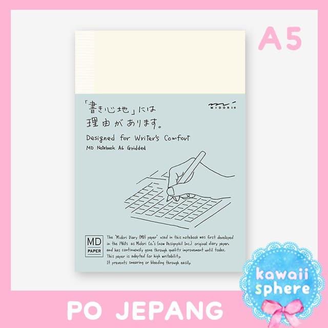 

Midori MD Notebook Grid A5 | PO Japan