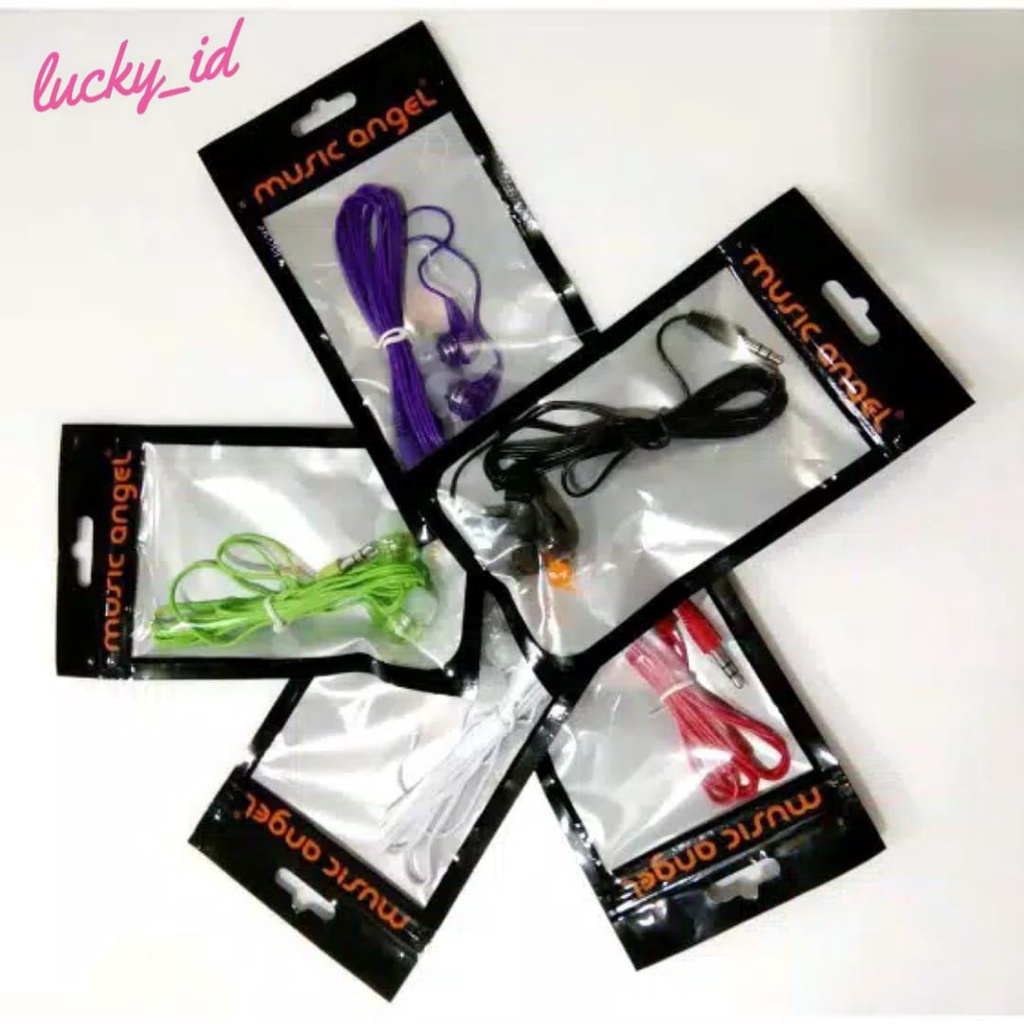 Handsfree Headset Earphone Musik Angel Kualitas Bagus