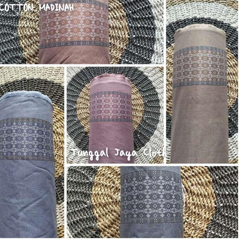 kain katun madinah motif bordir sama sisi || madinah motif || madinah bordir || madinah songket ‑ PC