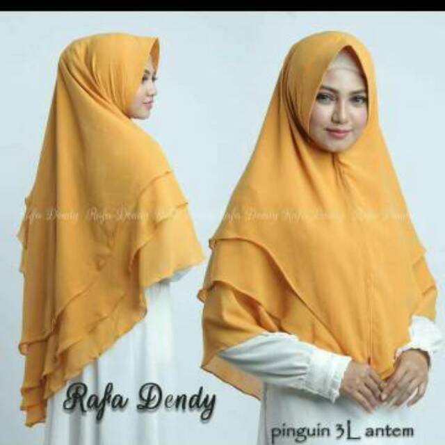 Khimar Pinguin 3 Layer Soft Pad Antem