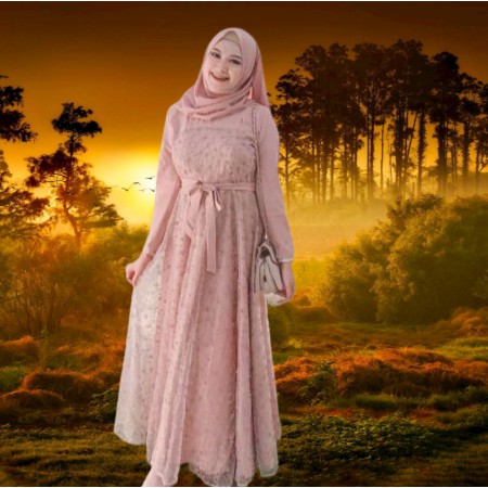 Gamis Brukat Wanita Untuk Lebaran Terbaru 2022 Remaja Maxy Vintage Tile Bahan Tile Bordir Mutiara Ve