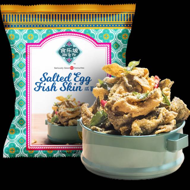 

Salted egg fish skin