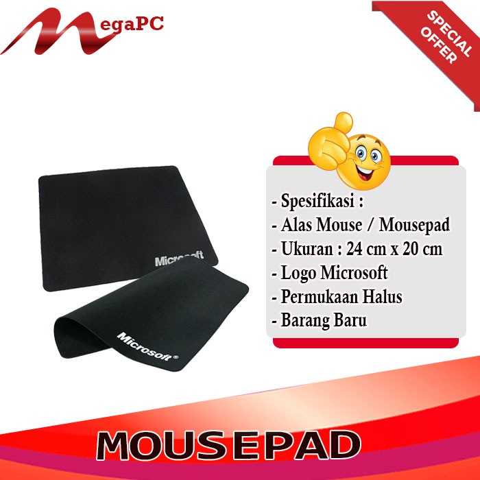 Mousepad Hitam Murah