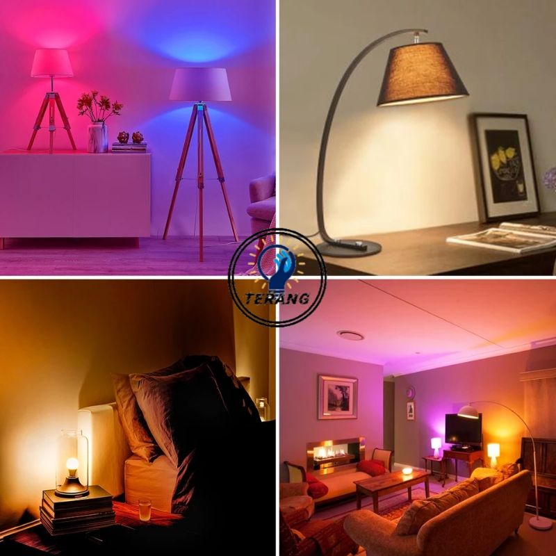 LAMPU BOHLAM 10W LED RGB BERUBAH WARNA REMOTE CONTROL ORIGINAL LAMPU HIAS WARNA WARNI LAMPU KAMAR TIDUR AESTHETIC TUMBLR PLAFON