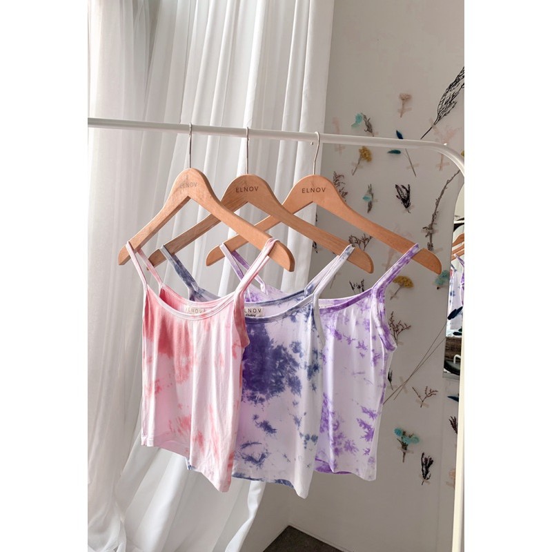 SALE!!! TankTop DECA TDYE / ATASAN WANITA TANGTOP TRIANA TIE DYE TALI KECIL / TANG TOP TALI Spaghetti-6