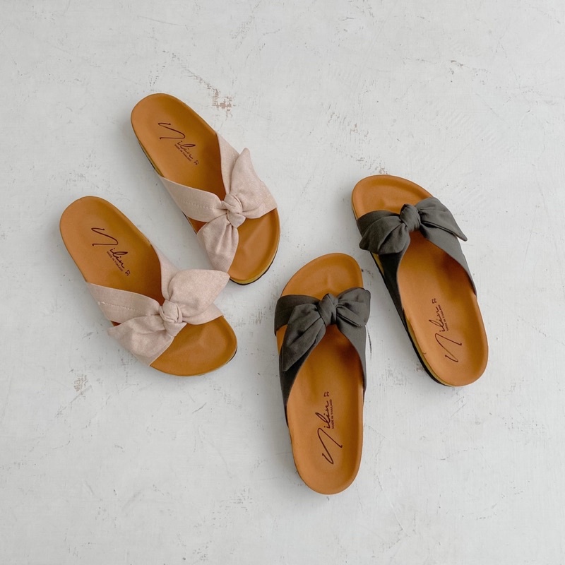 Cerriest - NIKKI Sandal Pita Birken Sepatu Wanita Korea Casual Kualitas Premium Import