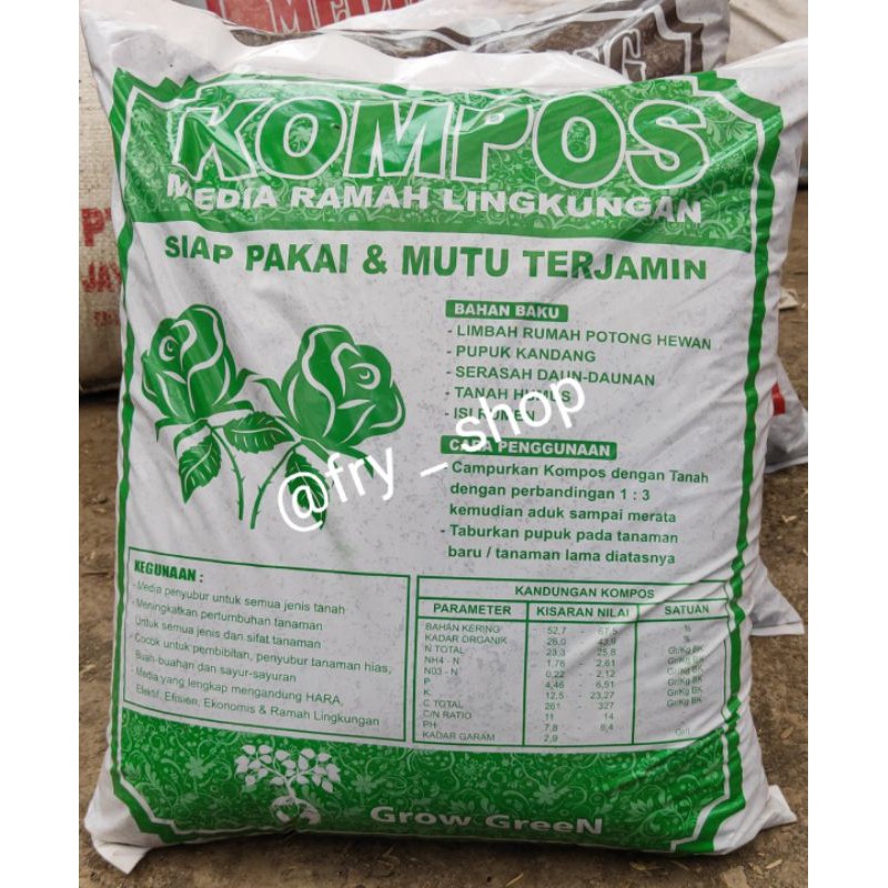 

Pupuk kompos ukuran 5 kg