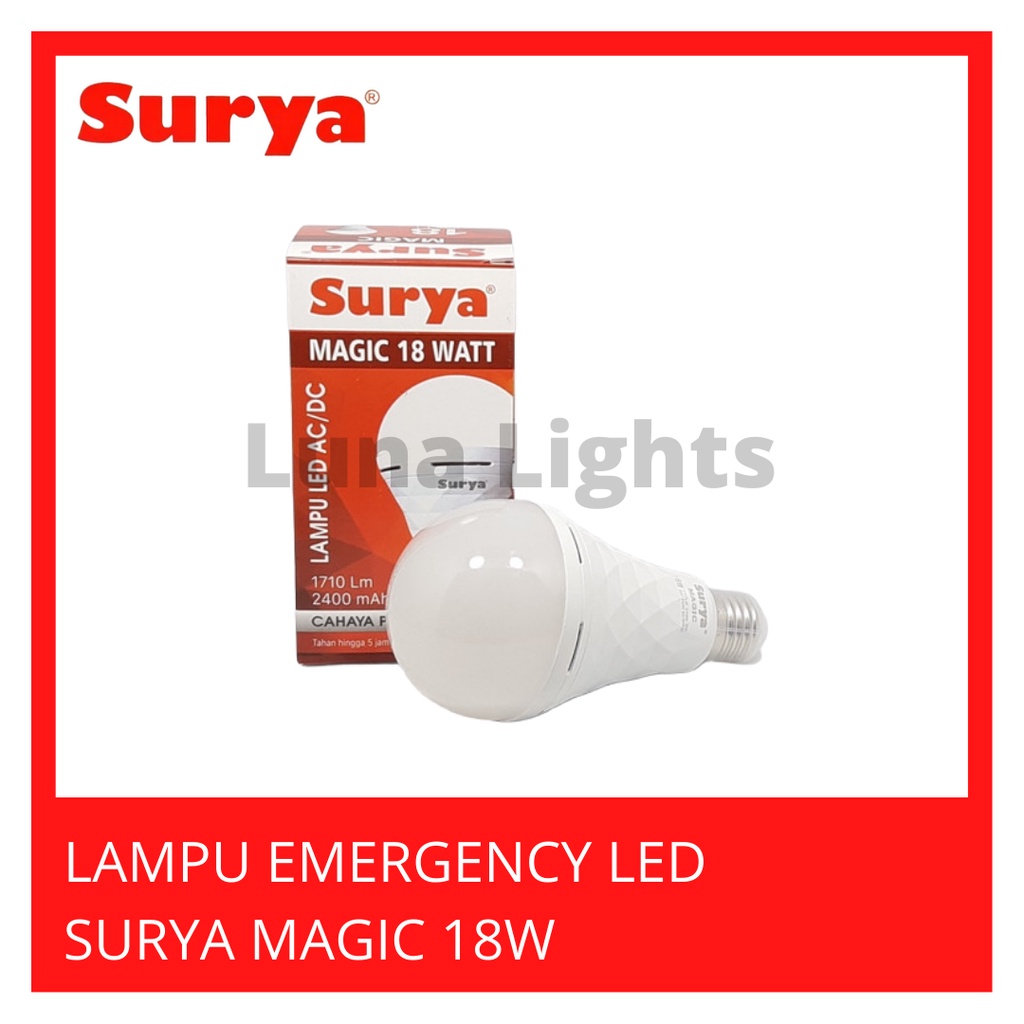 Lampu Emergency LED SURYA MAGIC 18W