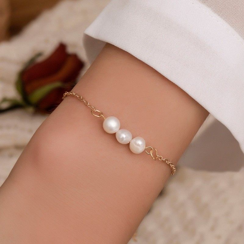 Gelang Rantai Mutiara Pearl Handmade Bracelet