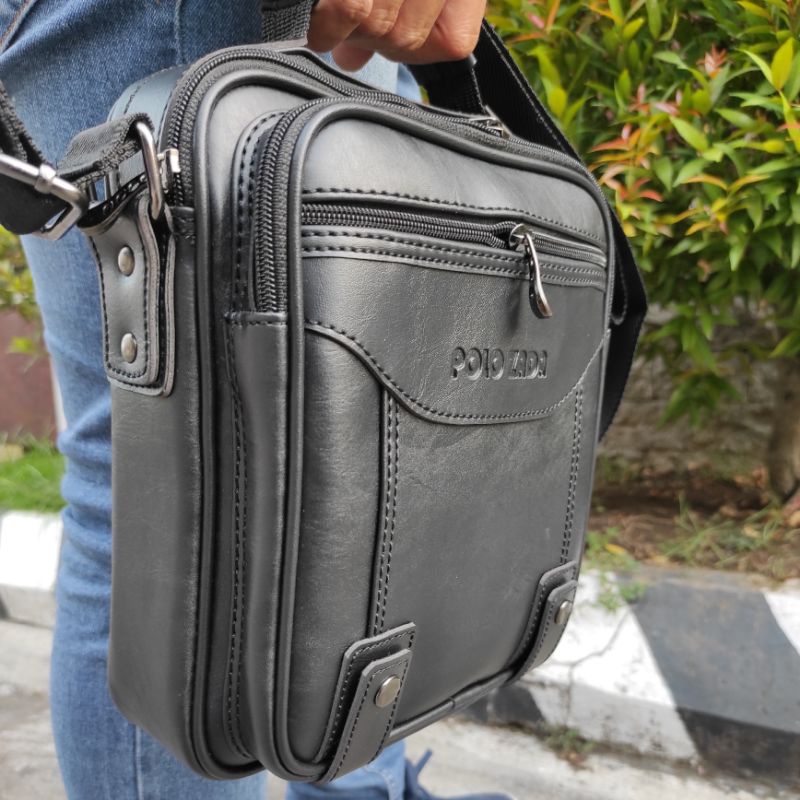 TAS ORIGINAL POLOZADA TAS KANTOR PRIA TAS BAHU QUALTY PREMIUM TAS PRIA KULIT SINTETIS