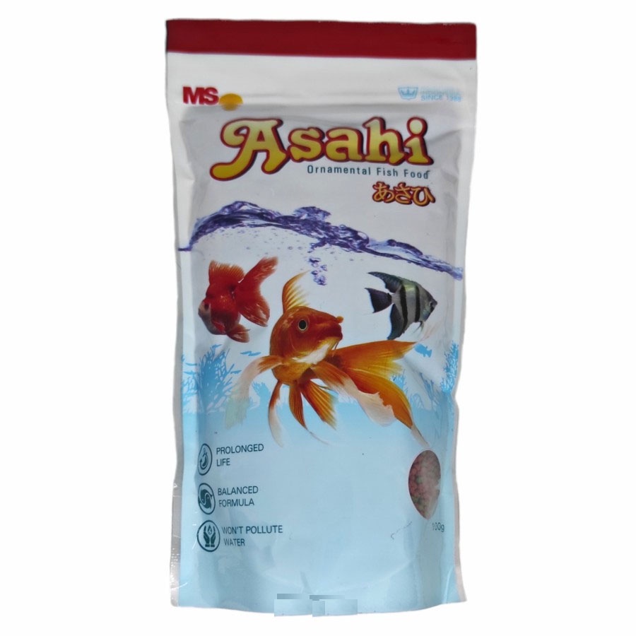 MAKANAN IKAN HIAS ASAHI 100 GRAM - MAKANAN IKAN KECIL PELET IKAN ASAHI