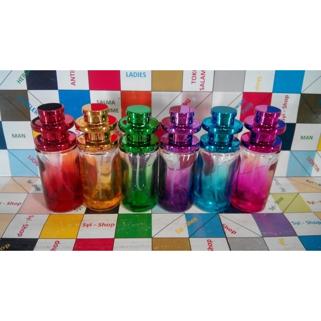 Botol Parfum Spray Catur 22 ml Kaca Warna