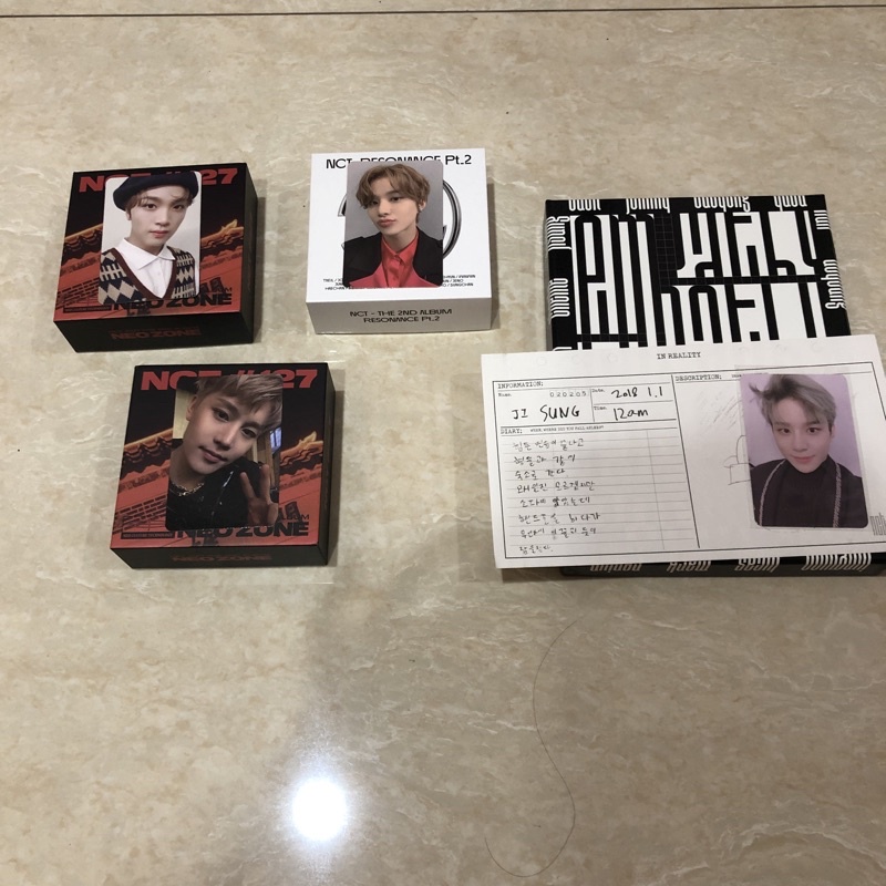 Jungwoo Haechan Taeil Kihno Neozone Departure Empathy Dream Reality Photocard Album