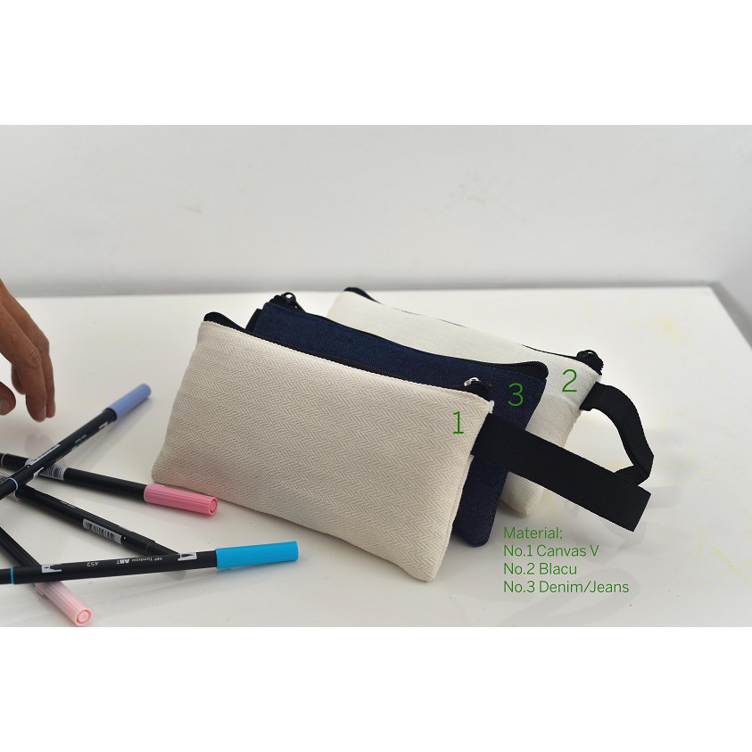 

Tempat Pensil Blacu Canvas Denim by KamehaShop