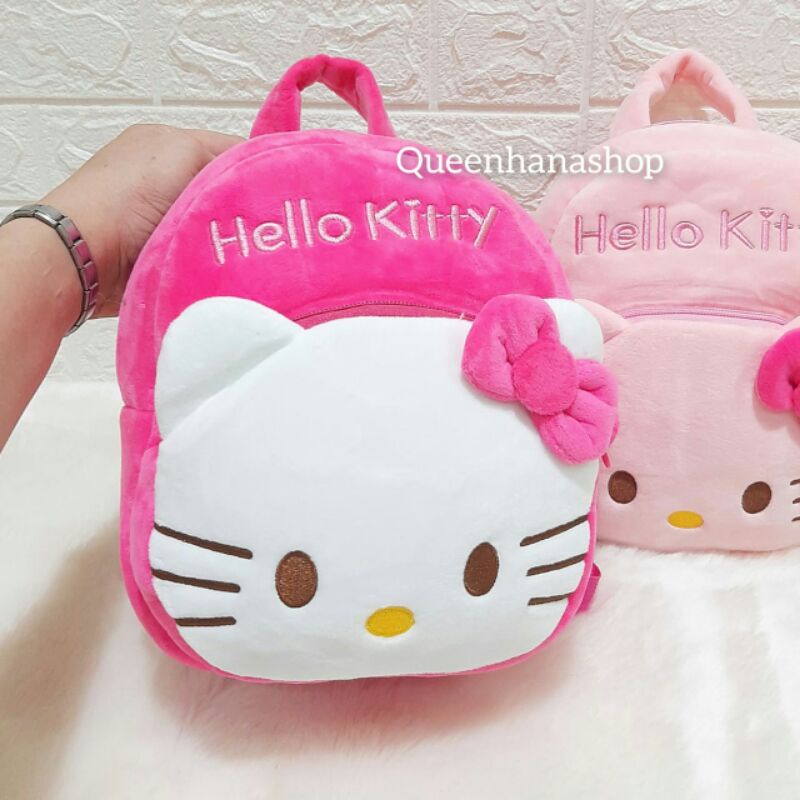 Bagpack Boneka Anak Cute Kitty Tas Ransel Anak Depan Resleting M