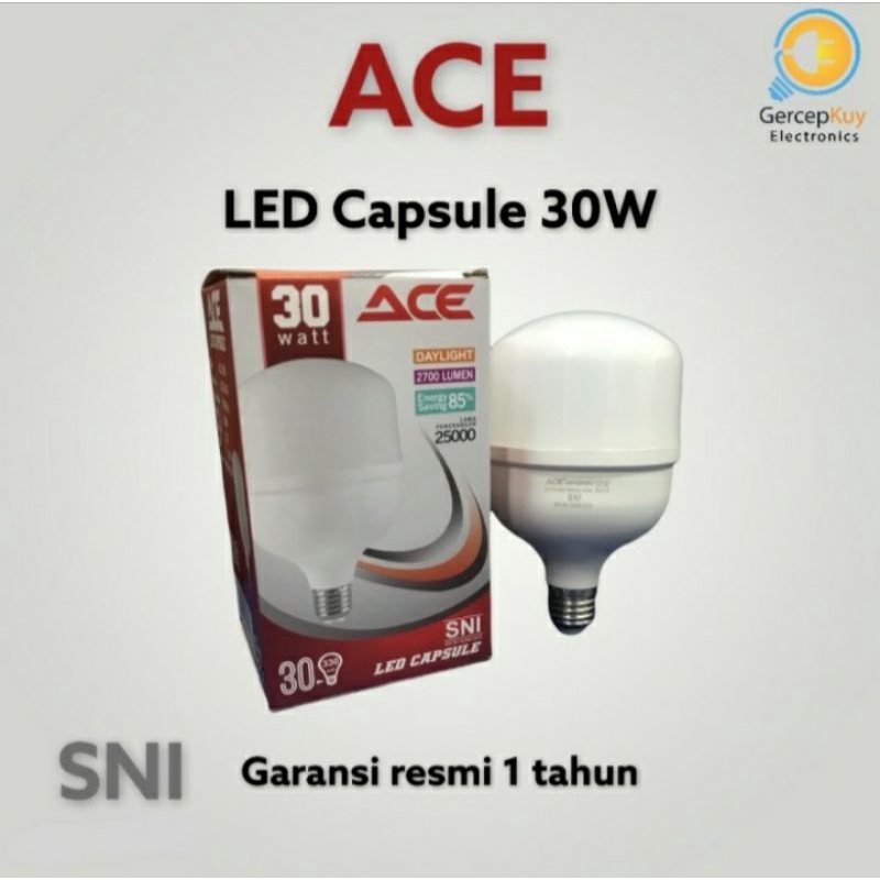 Lampu LED Capsule ACE 30 Watt Putih E27
