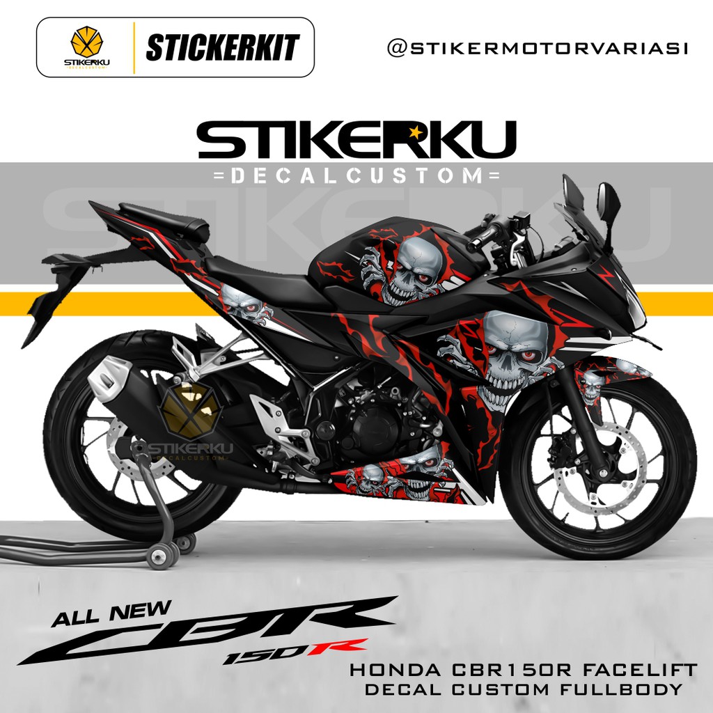 DECAL CBR150R FACELIFT / DECAL CBR 15OR / DECAL CBR 150R NEW / STICKER CBR 150R / DESIGN CUSTOM / 05