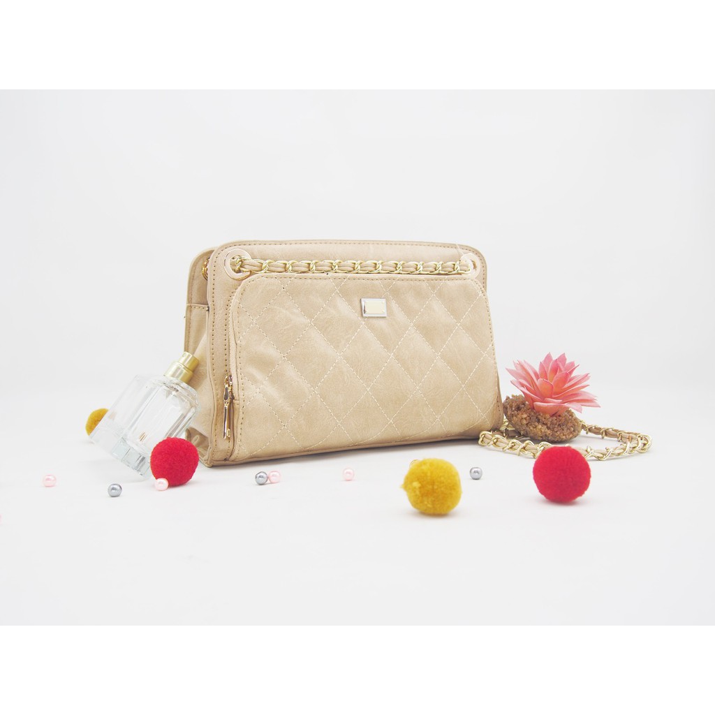 #9539 Tas tangan selempang wanita Teresia hand sling bag cewe import kualitas premium gambar REAL